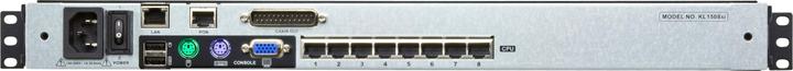Actual product image Aten KL1508AiM KVM Over IP Switch, 8 Port, 43cm LCD, VGA, PS/2-USB, DE-Layout