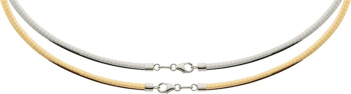Immagine prodotto Bijou Classic Collier Omega flach (eine Seite GG, eine Seite WG) 42 cm (Oro)