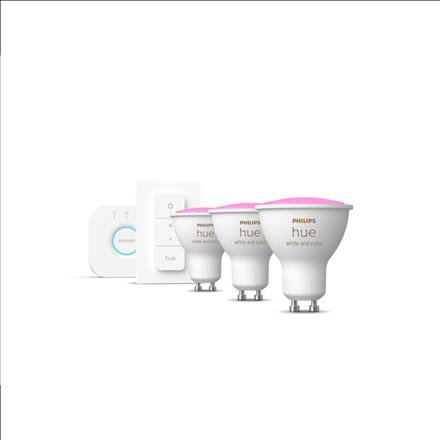 Produktbild Philips Hue White & Color Ambiance Starterset (GU10, 5.70 W, 350 lm, 3 x, G)
