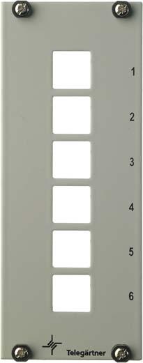 Actual product image Telegärtner Partial front panel 3U/7HP