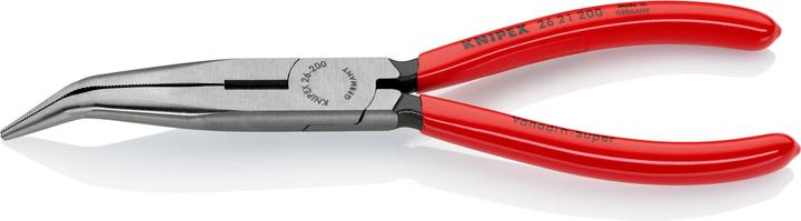 Image du produit Knipex Pince demi-ronde avec tranchant (pince bec de cigogne) 26 21 200 SB (200 mm)