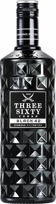 Actual product image Three Sixty Black 42 (1 x 100 cl)