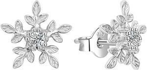 Image du produit Agato - Beautiful silver earrings Snowflakes AGT-E013PW