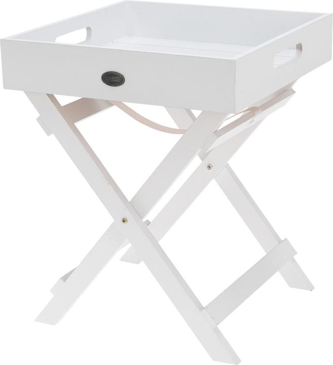 Actual product image Natura Punto Folding tray table made of wood, white, 30 x 30 x 36 cm