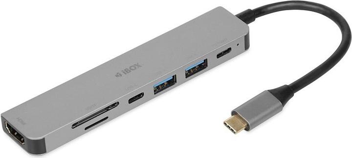 iBox IUH3SL4K (USB-C, 7 Porti)