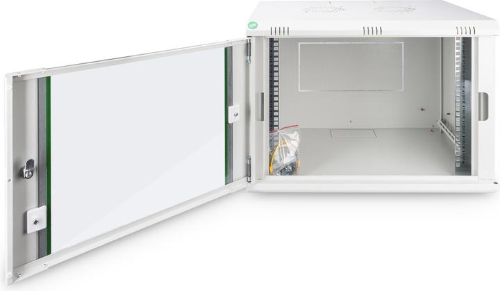 Produktbild Digitus 48,3cm 19Zoll Wandschrank 9HE SoHoline RAL7035 grau ohne Boden 505mmx600mmx450mm (9 HE, 19 Zoll Rack)