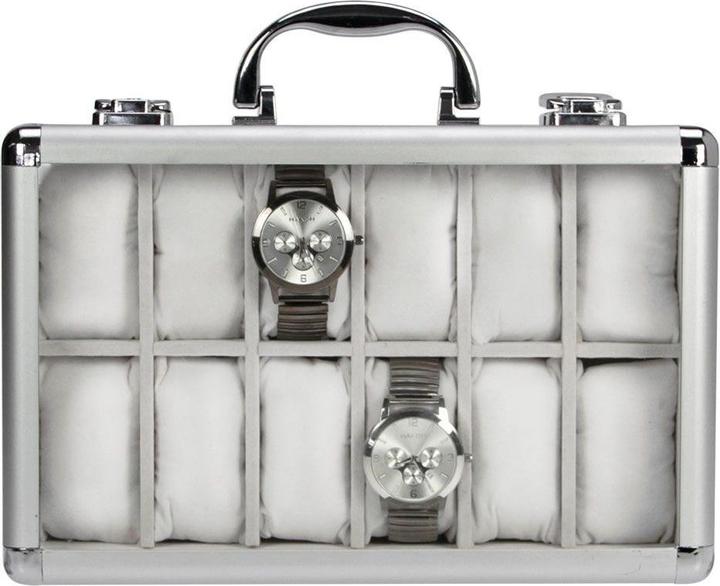 Image du produit Schwäbische Albumfabrik Coffret montre aluminium velours blanc