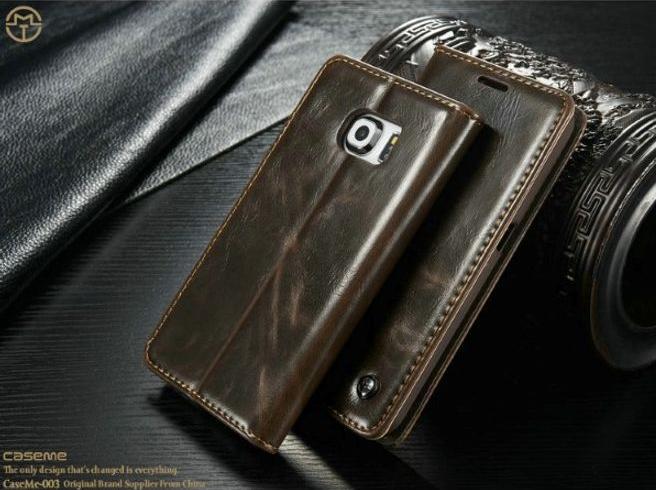 Produktbild Caseme Klassische Leder Hülle (Samsung Galaxy S6 Edge)