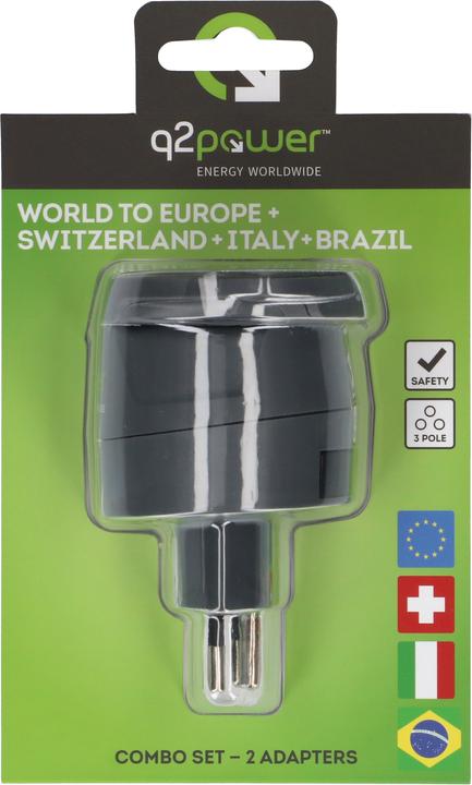 Immagine prodotto Q2 Power Adattatore da viaggio Q2Power World