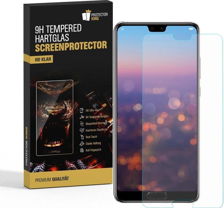 Produktbild Protectorking 6x 3D A++ echtes Tempered 9H Panzerhartglas KLAR (6 Stück, Honor 10)