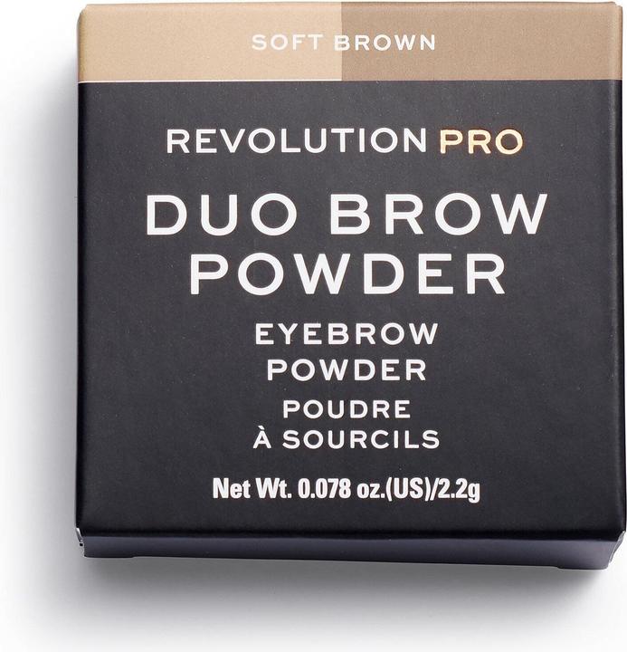 Actual product image Makeup Revolution Revolution Pro Duo Eyebrow Powder Soft Brown
