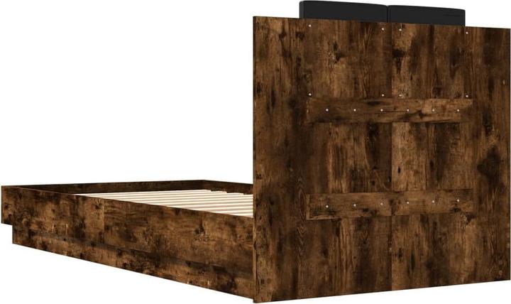 Actual product image VidaXL Bed frame with headboard and LED lights 90 x 200cm (90 x 200 cm)