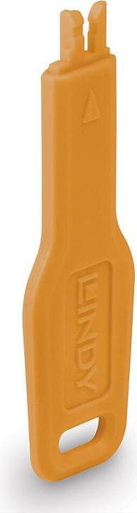 Lindy Clé pour serrure de port RJ45 Orange (47896)