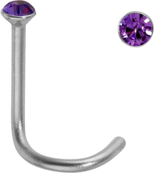 Bijouteria Nasenpiercing (Edelstahl, Kristall)