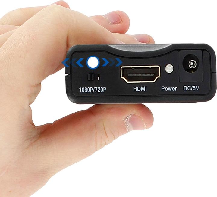 Actual product image LinQ 1080P SCART / HDMI video adapter, SCART-HDMI by - Black (HDMI, 5 cm)