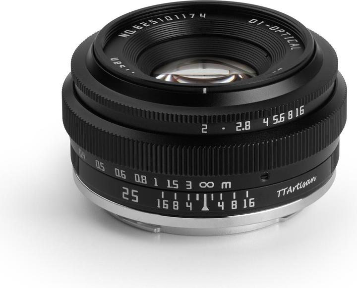 Actual product image TTArtisan 25mm f/2 for MFT (Micro Four Thirds, APS-C / DX)