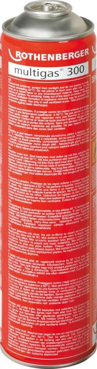 Image du produit Rothenberger Multigas 300 til Rofire Piezo Pro 600ml/338g propane/butane gaz 7/16" EU gevindtilslutnin