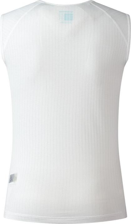 Actual product image Shimano Vertex Mesh Sleeveless Base Layer White (Xl) (XL)