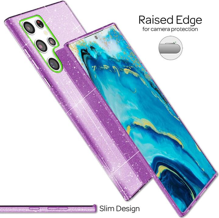Actual product image Nalia Glitter mobile phone case (Samsung Galaxy S22 Ultra)