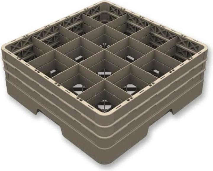 Vollrath Gläserkorb geschlossen 16Fächer 4Aufsatz Glas maxØ113/h240mm