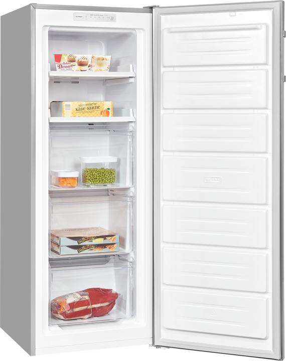 Actual product image Exquisit GS231-NF-H-010D inoxlook, freezer (freestanding) (Stand-alone, 161 l)
