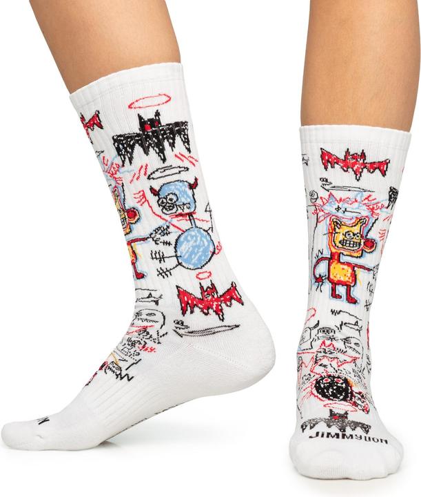 Actual product image Jimmy Lion football socks athletic basquiat batman (41 - 46)