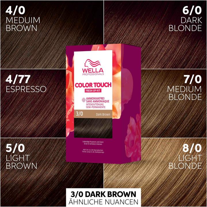 Produktbild Wella Color Touch Fresh Up Kit (3/0 Dark Brown)