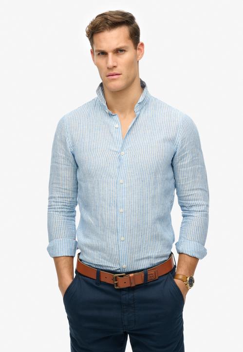 Produktbild Superdry VACATION L/S LINEN SHIRT Heren Overhemd (S)
