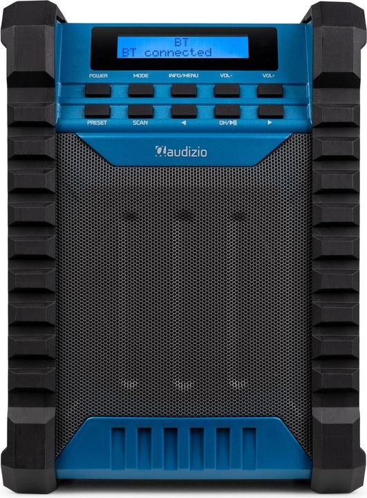 Produktbild Audizio Baustellenradio Temi Blau, Radio Tuner: FM, DAB+ (FM, DAB+, Bluetooth)