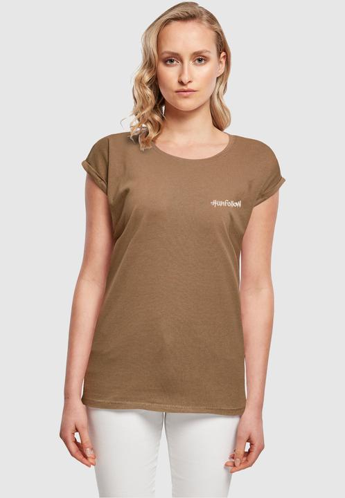Actual product image Merchcode Ladies Unfollow Extended Shoulder Tee - 111691 (XXL)