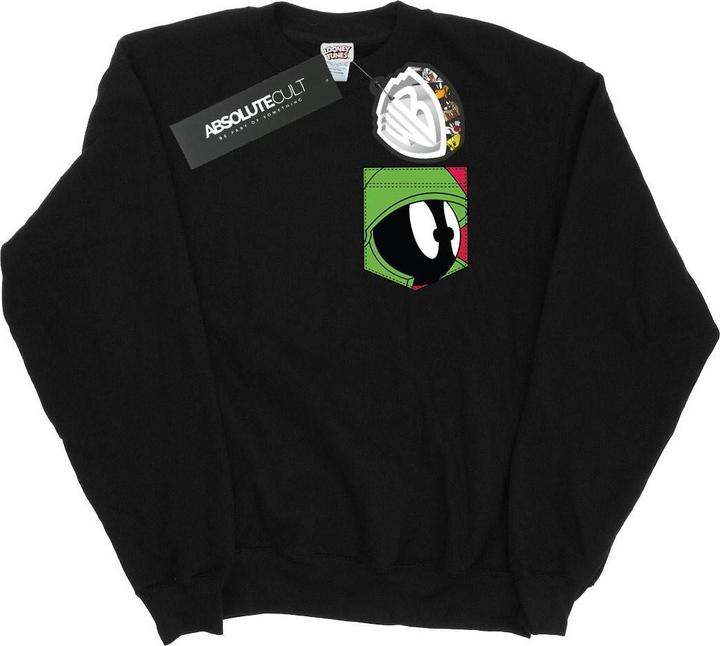 Immagine prodotto Looney Tunes Marvin The Martian Face Faux Pocket Felpa Uomo (S)