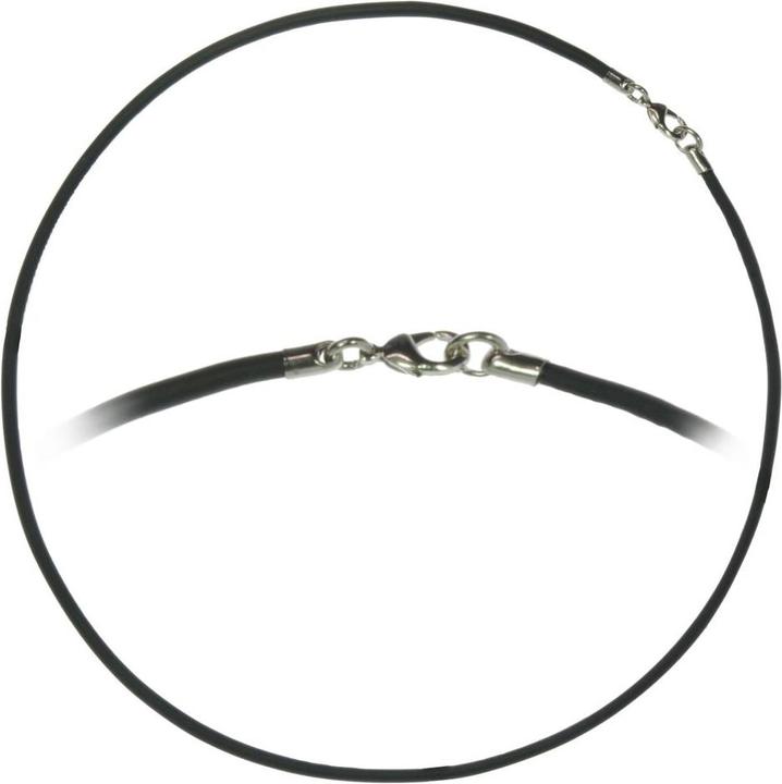 Actual product image Bijouteria Simple necklace (Stainless steel, PVC, 60 cm)