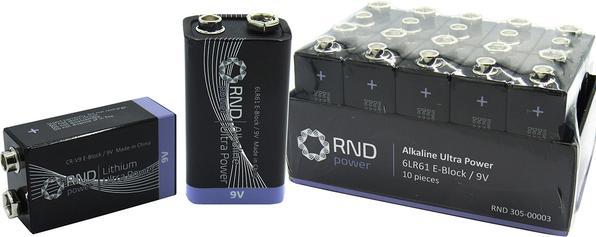 RND Primäre Batterie (10 Stk., E Block, 500 mAh)