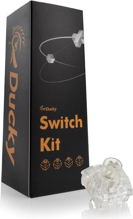 Actual product image Ducky Kailh Y Jellyfish Switches, mechanical, 5-pin, clicky, MX-Stem, 50 g - 110 pieces