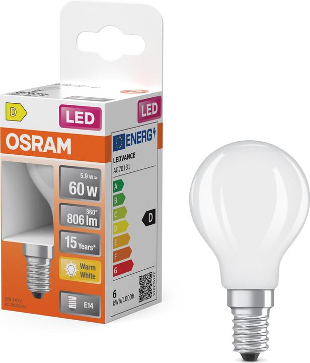 Produktbild Osram Led Retrofit Classic P (E14, 5.50 W, 806 lm, 1 x, D)