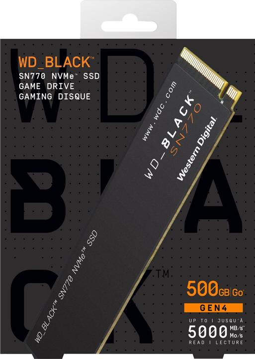 Immagine prodotto WD Black SN770 (500 GB, M.2 2280)