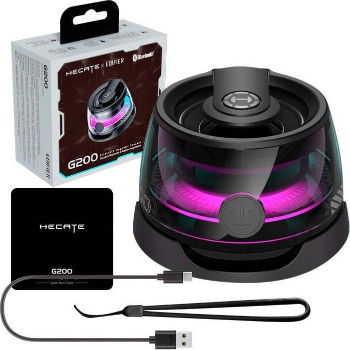 Image du produit Edifier Enceinte magnétique | G200 | 3 W | Bluetooth | Noir | 4 Ω | Portable | Connexion sans fil (1 pièce, 3 W)