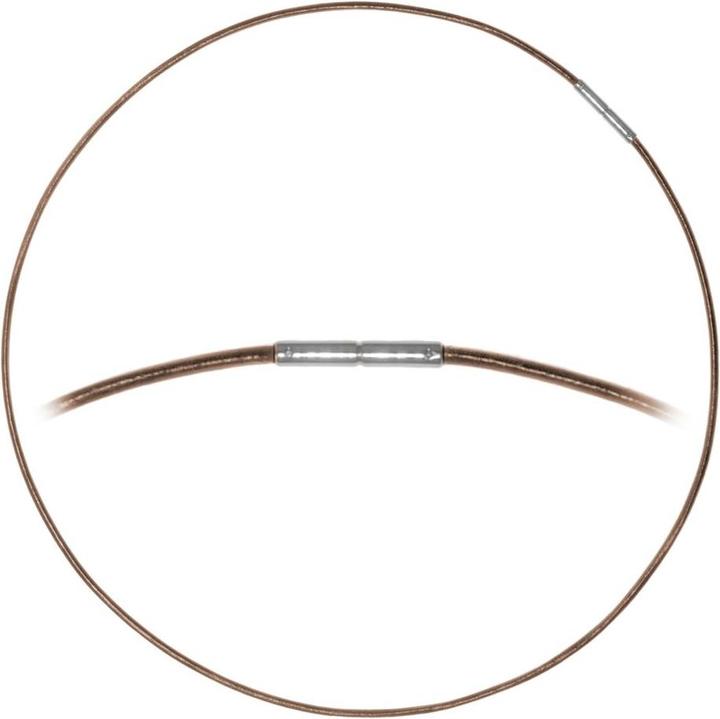 Produktbild Bijouteria Schlichte Halskette (Leder, Edelstahl, 55 cm)