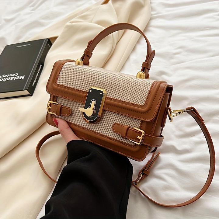 Produktbild Only-Bags.Store Vintage Flap Crossbody Bag, Retro Umhängetasche, Mode Handtasche & Satchel Purse
