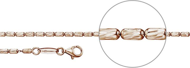 Der Kettenmacher Rosariokette Rotvergoldet Diamantiert 2,2mm 45cm (Silber 925, 45 cm)