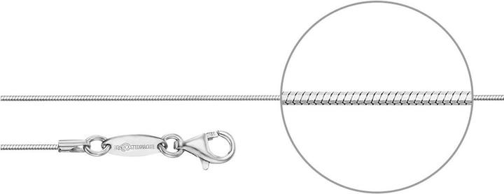 Produktbild Der Kettenmacher Schlangenkette Silber Diamantiert 0,9mm 45cm (Silber 925, 45 cm)