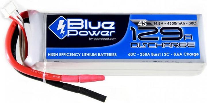 Actual product image EP BluePower LiPo Battery 14.8V 4300mAh 30C (14.80 V, 4300 mAh)