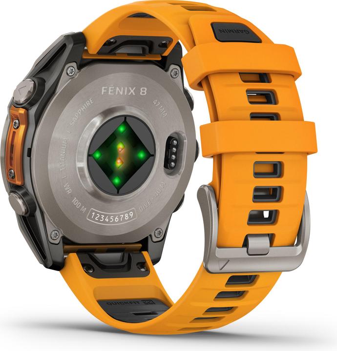 Actual product image Garmin Fenix 8 AMOLED Sapphire Titan (47 mm)