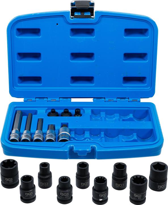 Actual product image BGS Brake calliper socket spanner and bit set | 17 pcs. (Brake Caliper)
