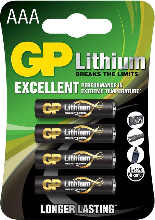 Actual product image GP Batteries Excellent Lithium Micro (4 pcs., AAA)