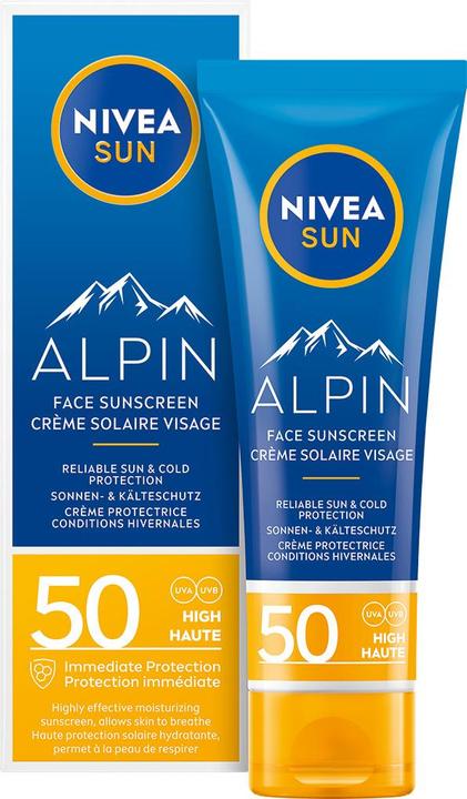 Immagine prodotto NIVEA Crema solare Sun Alpin per il viso (Crema solare viso, SPF 50, 50 ml, 69 g)