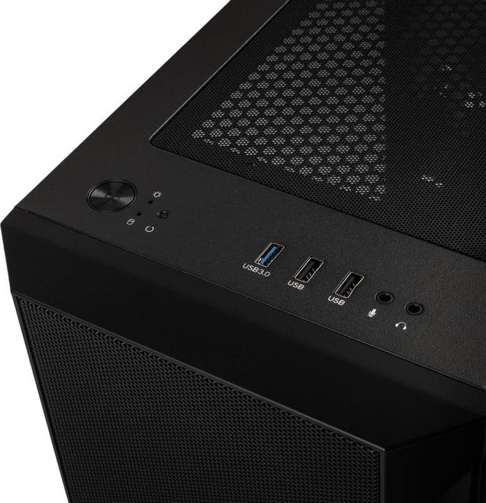Actual product image Silverstone Fara H1M Pro Micro-ATX Case - Tempered Glass, ARGB (mATX, Mini-ITX, Mini-DTX)