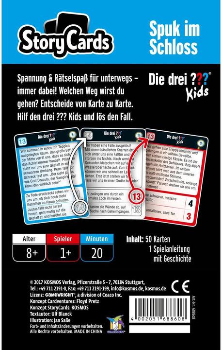 Actual product image Kosmos THE THREE??? Kids SC haunted castle (German)