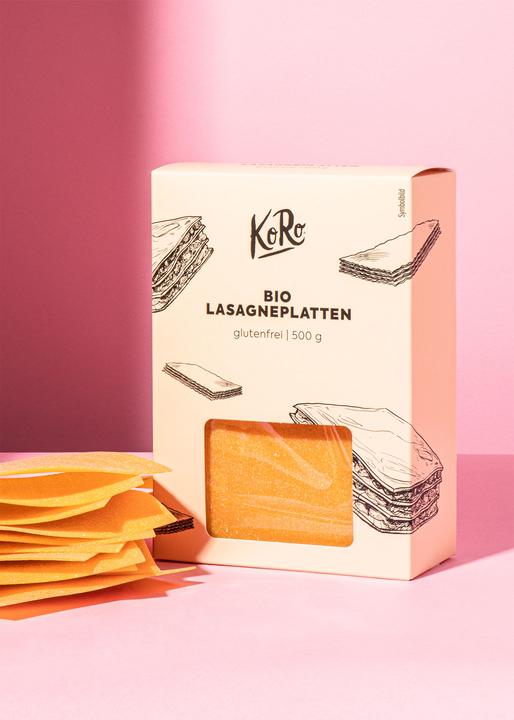 Actual product image KoRo Organic gluten-free lasagne made from corn and rice flour (500 g)