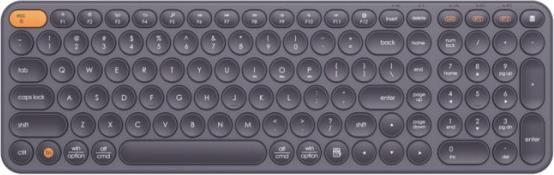 Produktbild Baseus Wireless Tri-Mode Keyboard K01B (Gray) (US, Kabellos, Kabelgebunden)